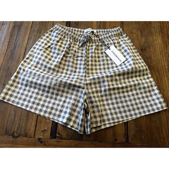WeWoreWhat Pants - We Wore What Casual Cotton Shorts Pull On Gingham Plaid Size Small Boxers Womens
